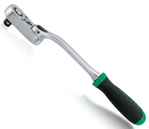 Тріскачка 1/4" 48 зубців 190 мм з поворотною головкою Toptul (CJEK0819)