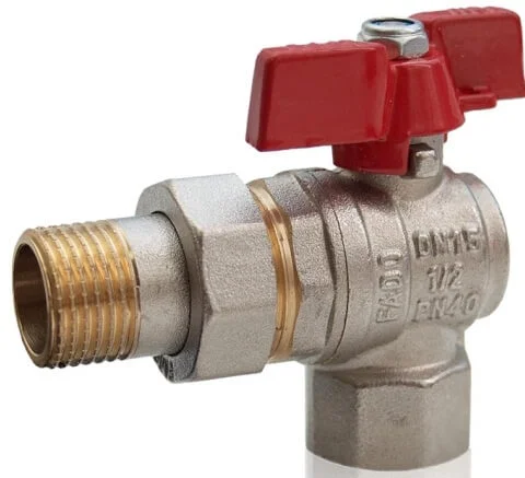 Кран кульовий FADO New з амер, кут, баб, 1/2 PN 40