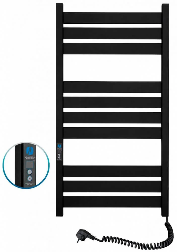 Рушникосушка електрична Navin Largo 500 х 1000 Digital чорний муар
