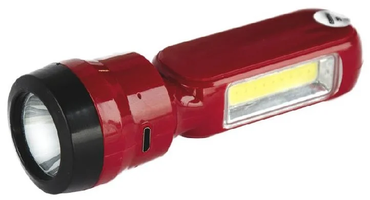 Ліхтар акумуляторний світлодіодний 1 Вт червоний Evrolight (YG8672A)