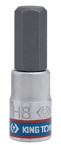Біта в головці King Tony 1/4" L37мм HEX H7 (203507)