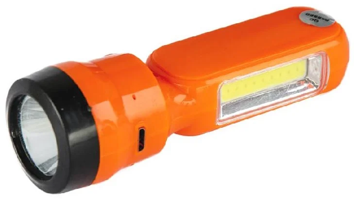 Ліхтар акумуляторний світлодіодний 1 Вт помаранчевий Evrolight (YG8672A)