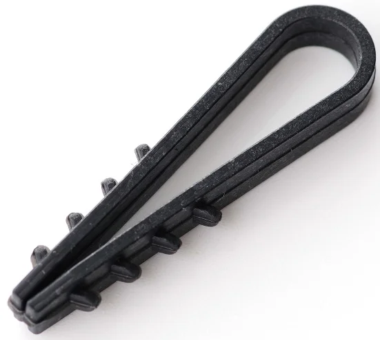 Дюбель-ялинка для круглих дротів Ø6 мм чорна Apro (100 шт) (FT-6B)