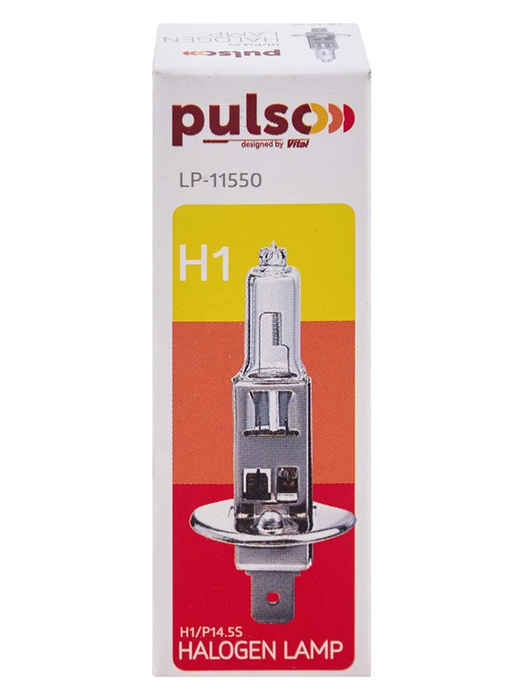 Автолампа галогенна PULSO H1 12V 55W P14.5s Clear