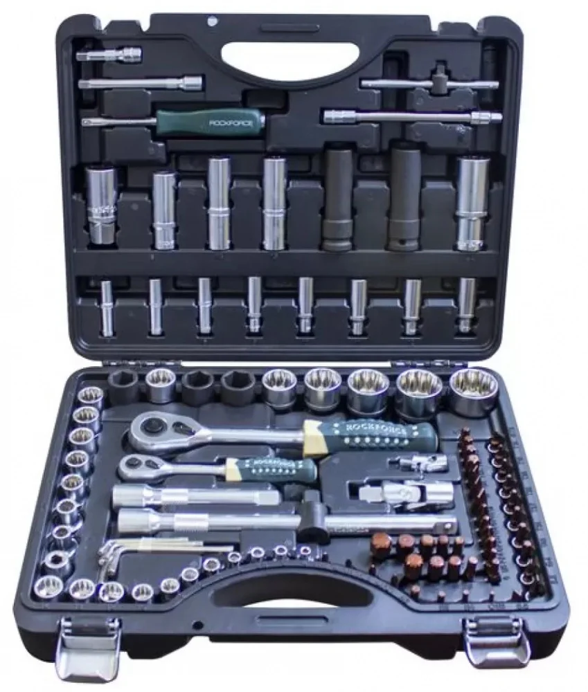 Набір інструментів 12-гранний 100 од 1/4", 1/2" Rockforce (RF-4941-9 Premium)