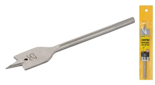 Свердло по дереву пір'яне Ø 25 мм L152 мм з шестигранним хвостовиком MasterTool (12-0250)