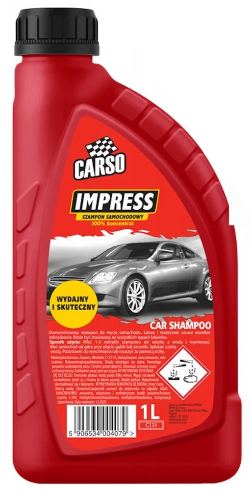 Автошампунь для очищення кузова Carso Impress 1 л концентрат (C131)