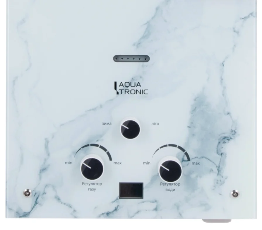 Газова колонка зі скляною панеллю Aquatronic A21 Marble