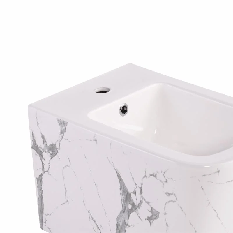 Біде підвісне Qtap Tern QT17551303GMR Мармур - фото 5