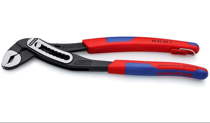 Кліщі сантехнічні зі страхувальним кріпленням Alligator 2" (0-50мм) L=250мм Knipex (88 02 250 T)
