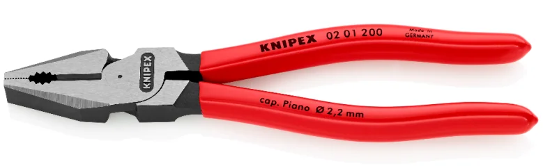 Пасатижі комбіновані особливої потужності Knipex L=200 мм (02 01 200)