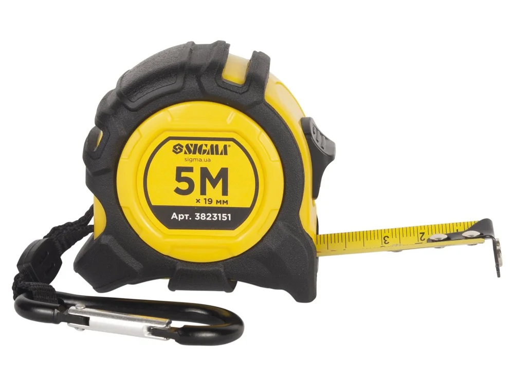 Рулетка магнітна Sigma Advanced 5м×19мм (3823151)
