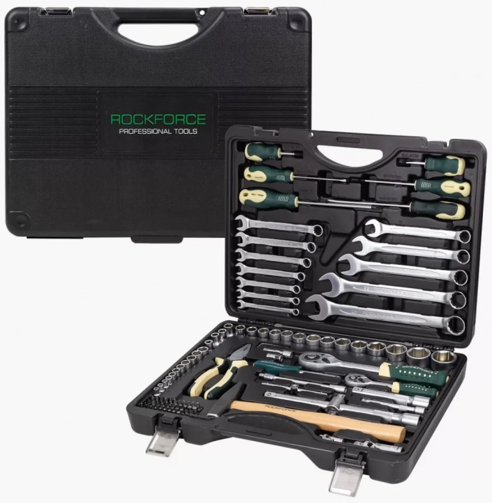 Набір інструментів 6-гранний 110 од 1/4", 1/2" Rockforce (RF-41101-5)