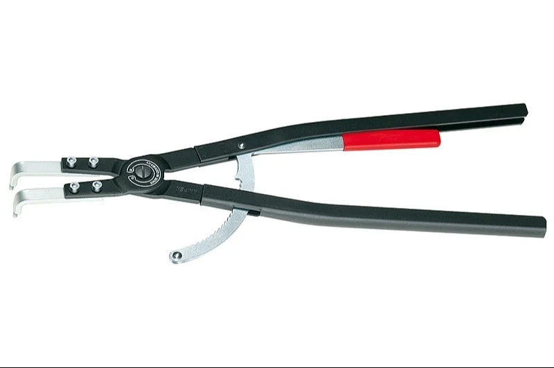 Щипці для великих внутрішніх стопорних кілець 252 – 400 Ø мм під кутом 90° Knipex L=600 мм (44 20 J61)