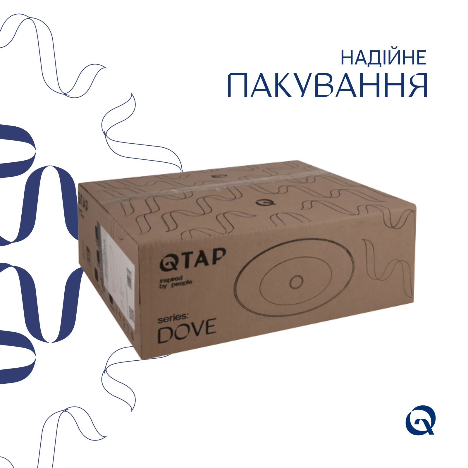 Раковина-чаша Qtap Dove 415x340x140 Матовый Черный - фото 5