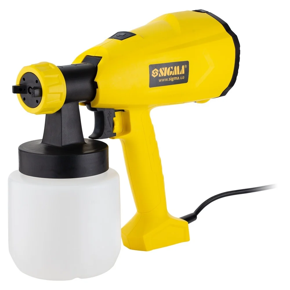 Фарборозпилювач електричний HVLP 350Вт Ø1.8/2.6мм н/б 800мл Sigma (6816121)
