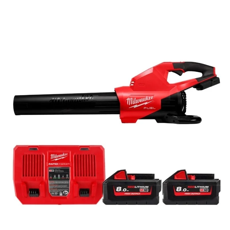 Повітродувка акумуляторна безщіткова з двома батареями Milwaukee M18 F2BL-802 (4933479988)