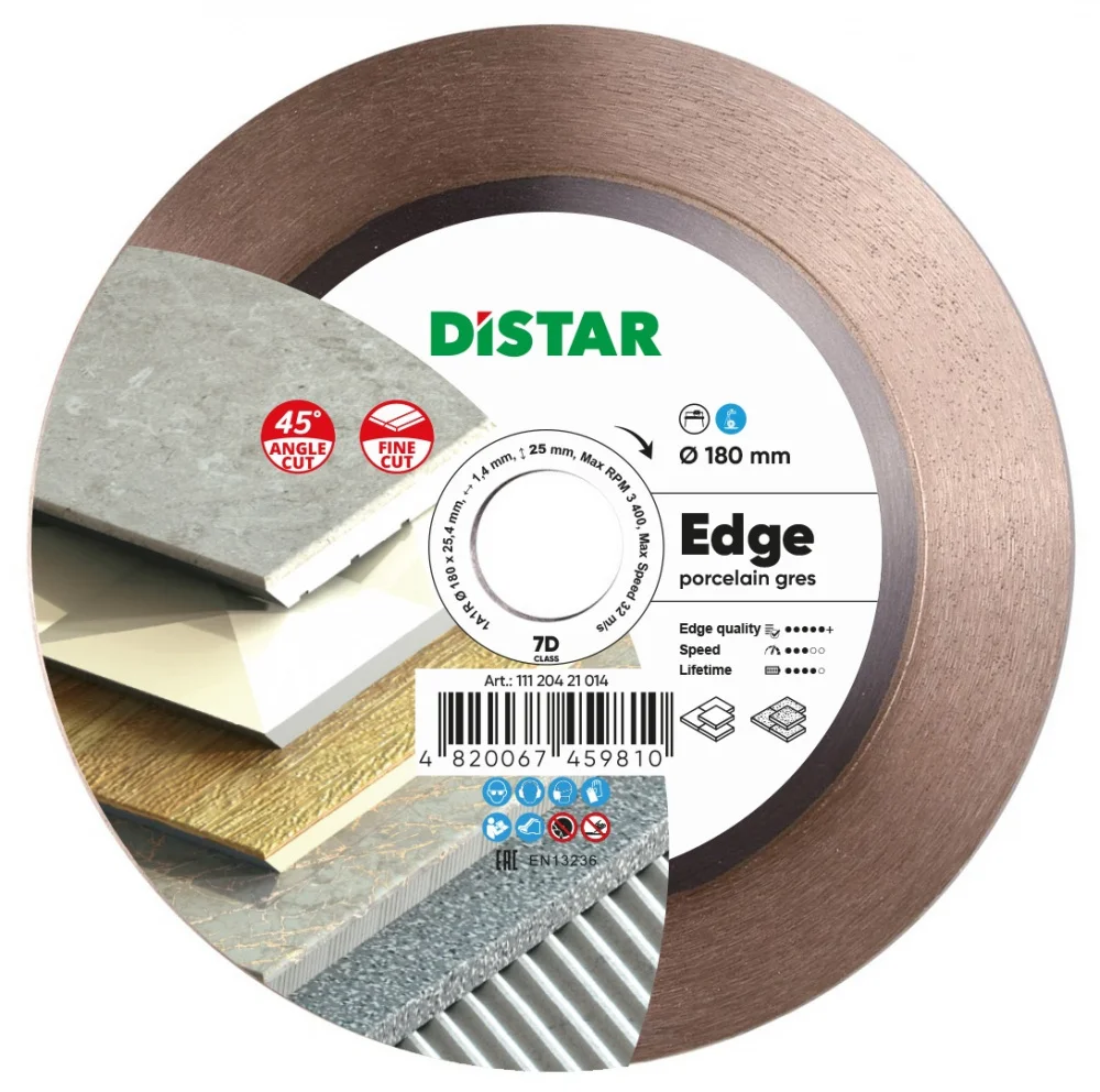 Круг алмазний відрізний 1A1R 180 Edge Distar 11120421014