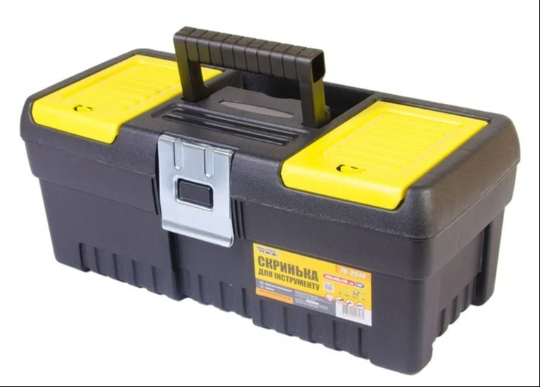 Скриня для інструментів з металевими замками органайзери 14" 355х165х145 мм MasterTool 79-2514