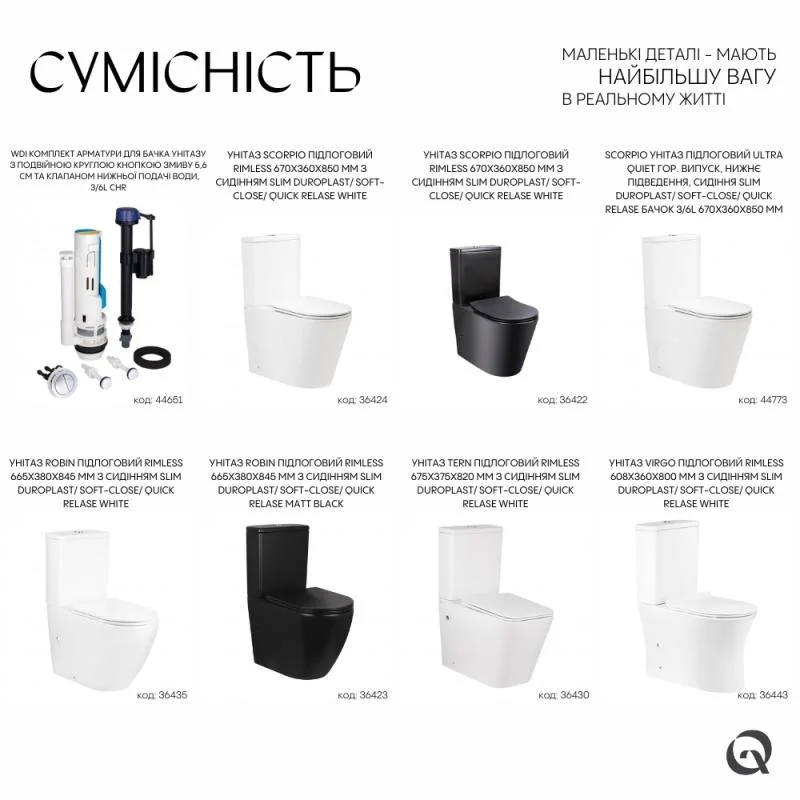 Комплект арматури Qtap WDI QT066WDICHR - фото 5