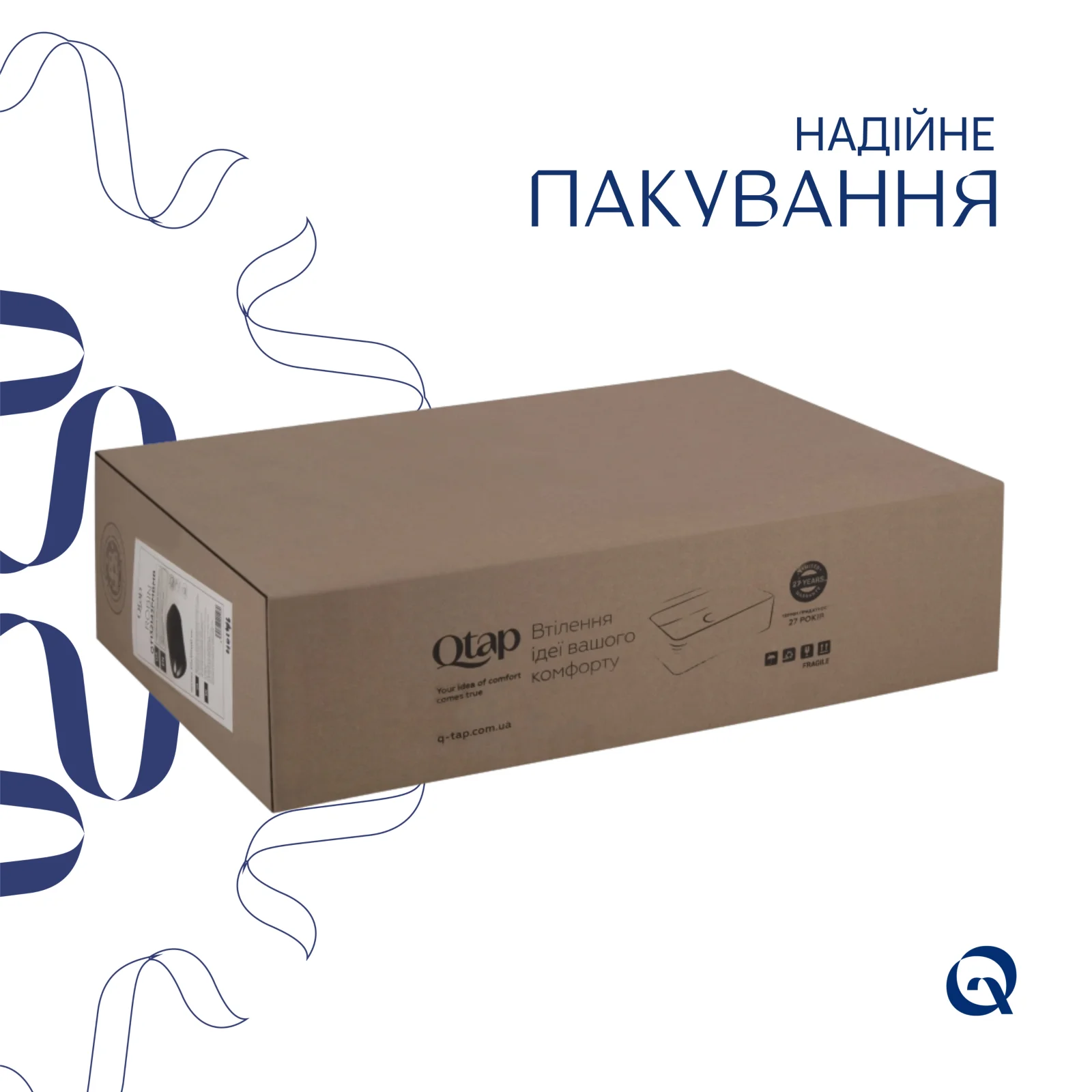 Раковина Qtap Robin 600x390x150 Матовый Черный - фото 5