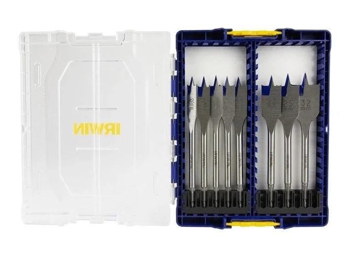Набор перьевых сверл с шестигранным хвостовиком Irwin Blue Groove 4X Ø 12.0 - 32.0 мм (8 шт.) (IW4041010)