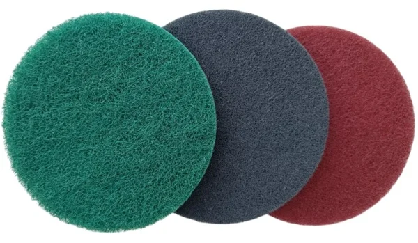 Набір скотчу Брайт на липучці Ø 125мм Р180 – 800 (3 шт) SET-125-3 WorkMan 54768