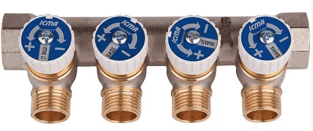 Колектор Icma 3/4" 4 виходи 87228PC06