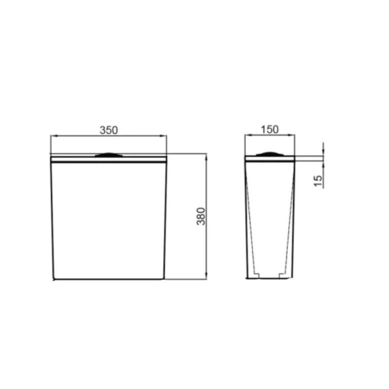 Бачок Qtap Presto QT24221217AW2 - фото 2
