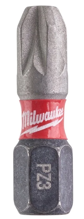 Біта Milwaukee Shockwave 1/4" L25мм PZ3 (2шт) (4932430868)