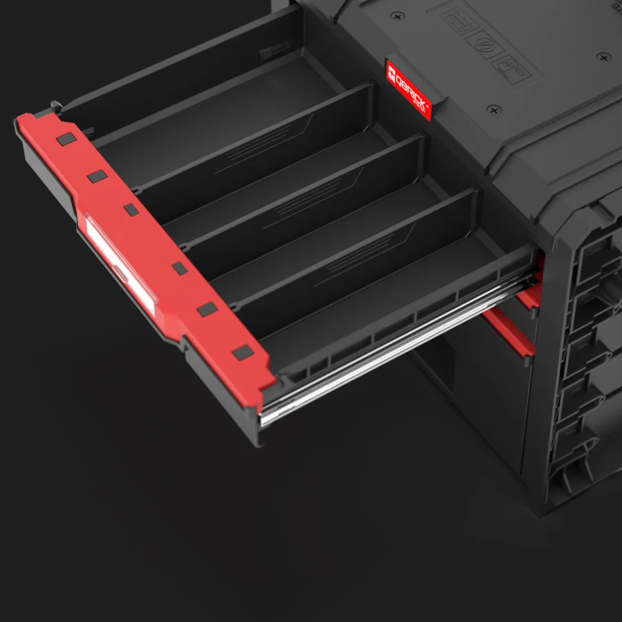 Ящик для инструментов на колесах Qbrick System PRO CART 2.0 PLUS DRAWER 3 (SKRWQCP2PD3CZAPG001) - фото 10
