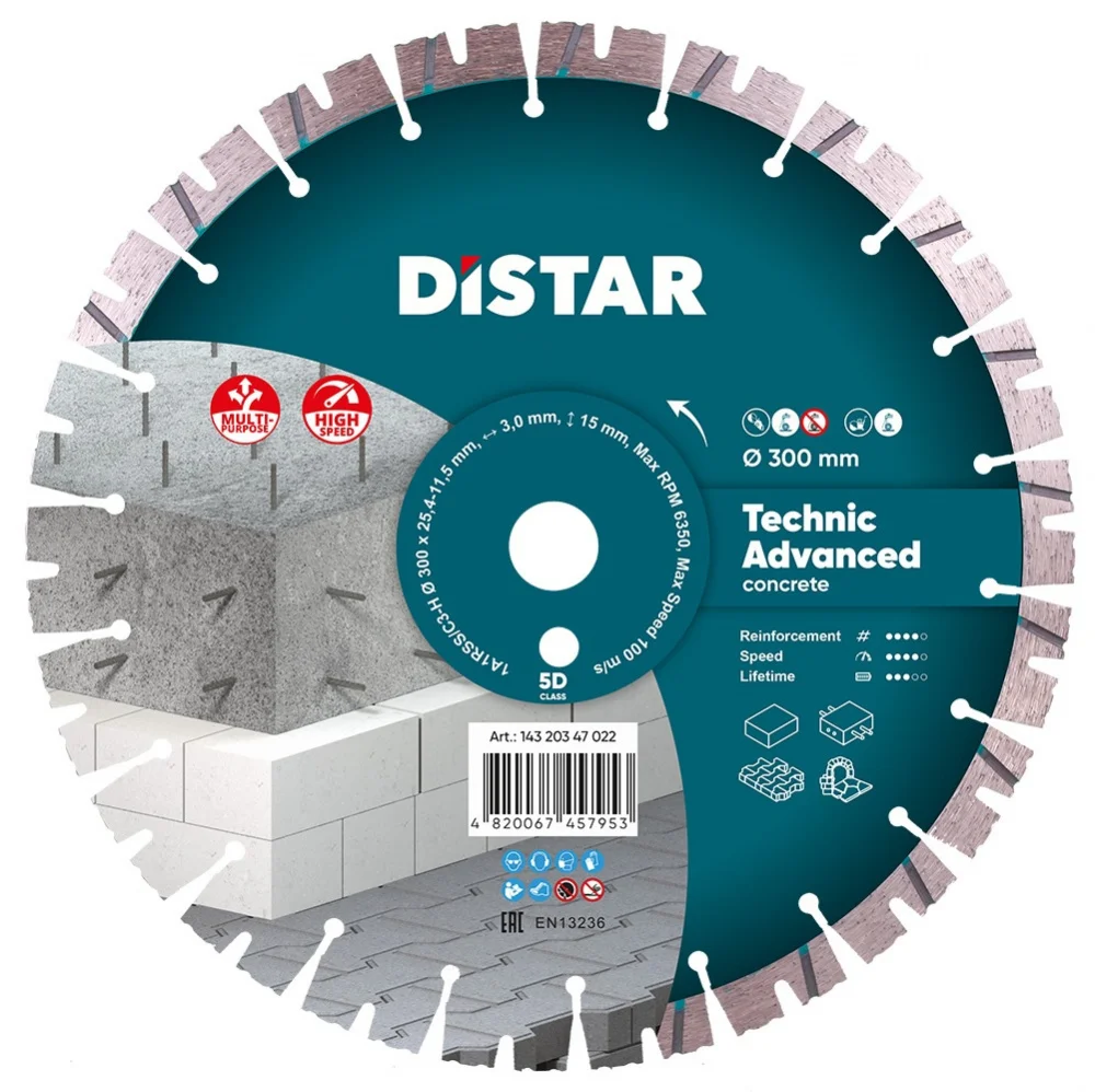 Круг алмазний відрізний 1A1RSS 300 Technic Advanced Distar 14320347022