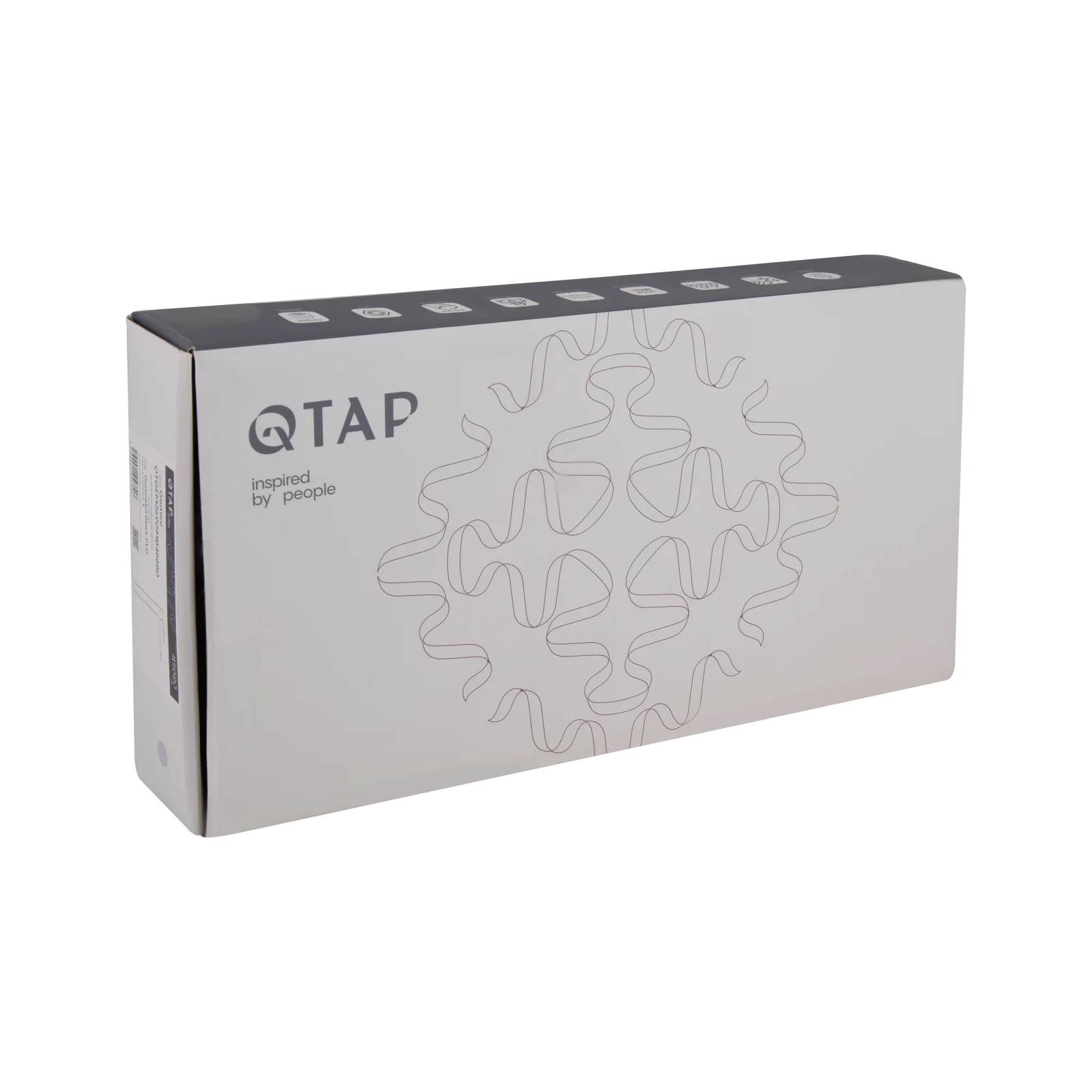 Смеситель для раковины Qtap Gemini 269 Бронзовая сталь (Графит) - фото 5