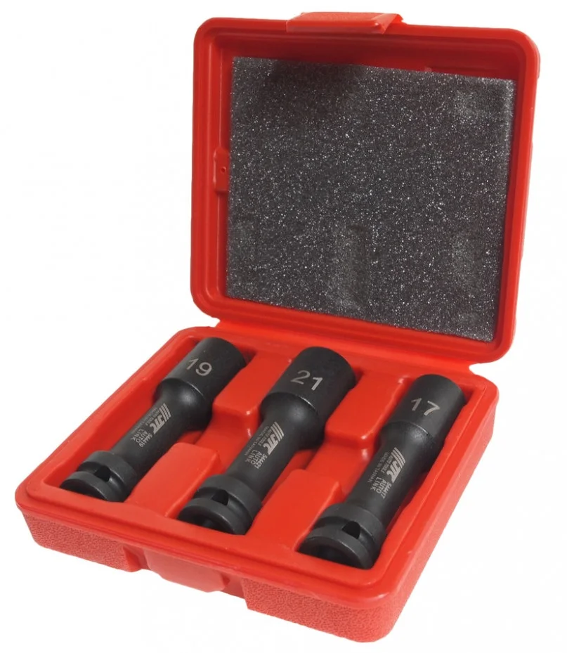 Набір ударних головок для литих дисків 17, 19, 21мм 1/2" JTC (5444)