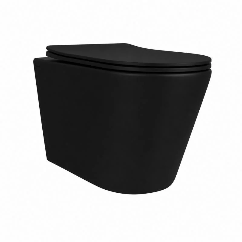 Унітаз підвісний Qtap Scorpio Ultra Quiet QT14332380AMB Чорний (Soft-close)