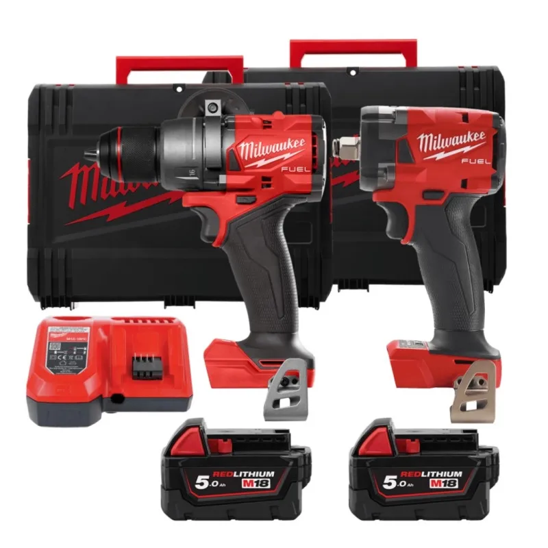 Набор Milwaukee M18 FPP2B3-502X: дрель + гайковерт