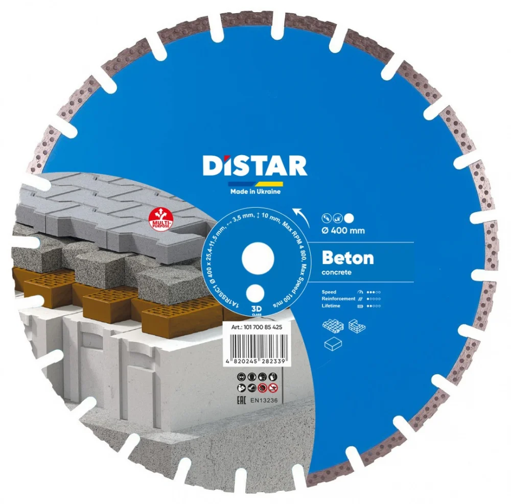 Круг алмазний відрізний 1A1RSS 400 Beton Distar 10170085425