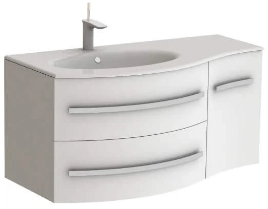 Тумба Botticelli Vanessa Vndl з умивальником Vanessa-110L Білий