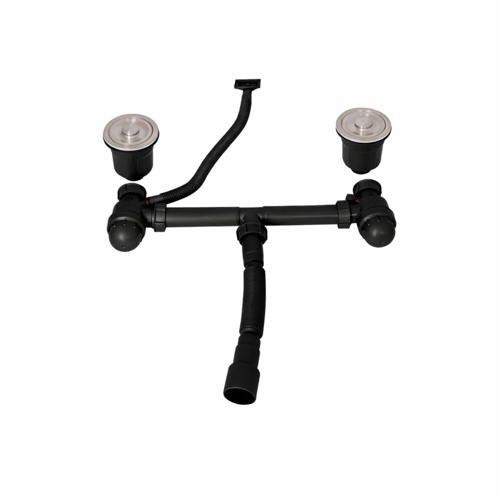 Кухонная мойка двойная Lidz H7843 3,0/1,0 Brush Черный - фото 8