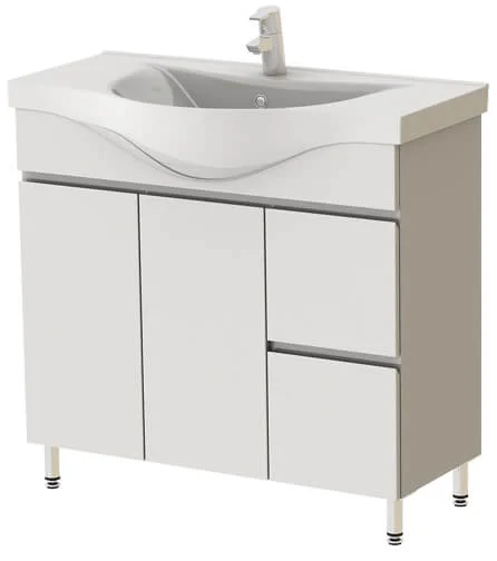 Тумба Ювента Моніка М4-87 з умивальником Vittoria 87 Білий