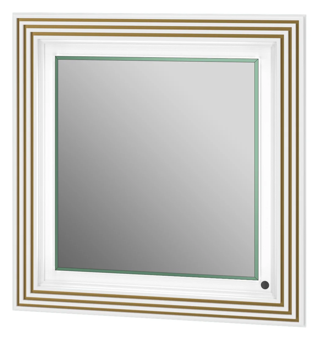 Дзеркало Botticelli TREVISO ТM-80 Білий мідь