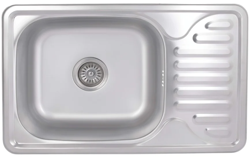 Кухонна мийка Brinex 6642 (satin) 0,8 мм