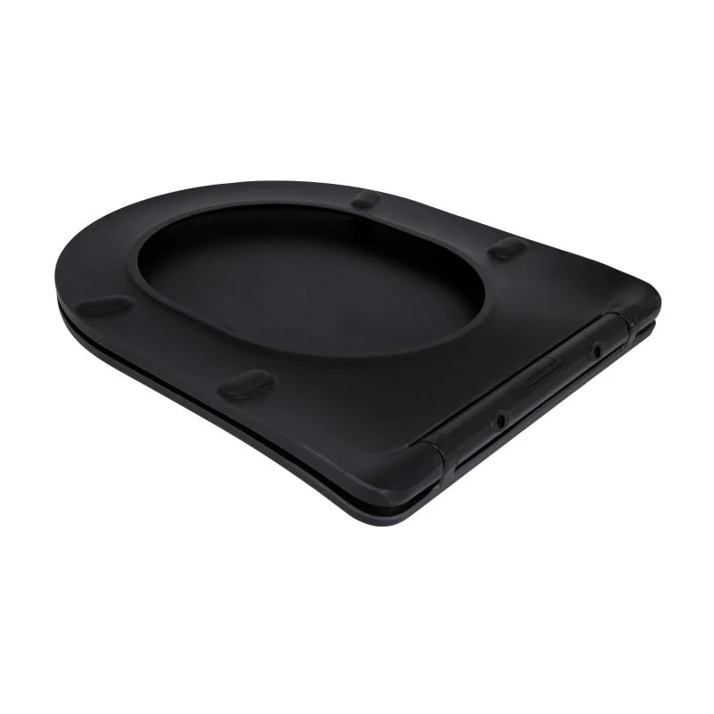 Сидіння для унітаза Qtap Robin 490 QTSC179MB48676 Чорний (Slim, Duroplast, Soft-close, Quick Release) - фото 4