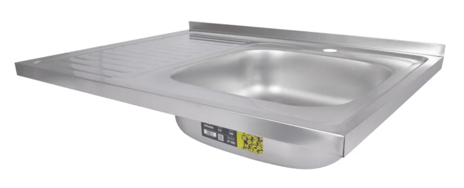 Кухонна мийка Brinex 6080-R (satin) 0,6 мм
