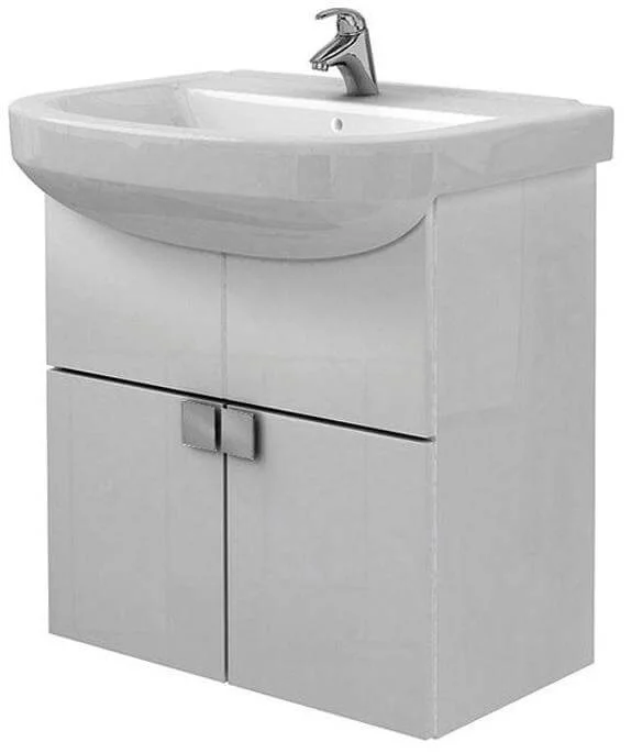 Тумба підвісна з умивальником Kolo Primo 65 білий блиск