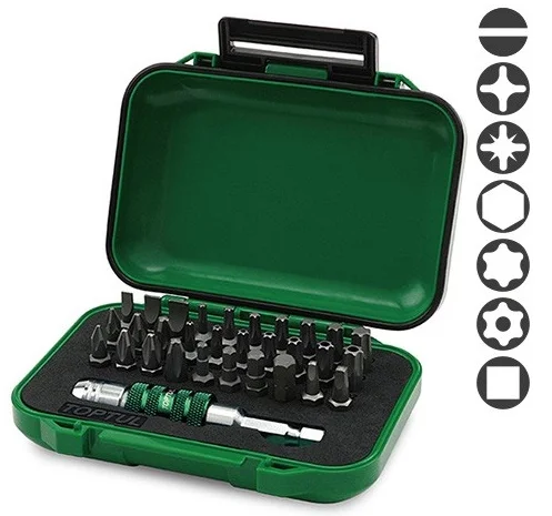 Набір біт 1/4" 31од. Toptul (GABW3101)