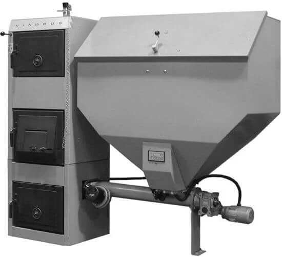 Котел твердопаливний Viadrus Hercules DUO 4 (великий бункер)