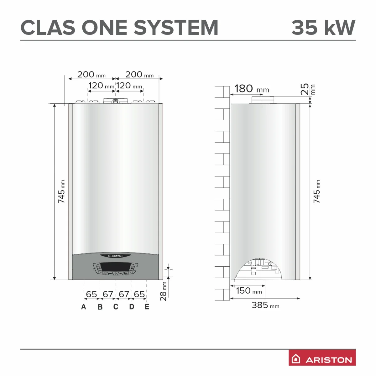 Котел конденсаційний Ariston CLAS ONE SYSTEM 24 кВт - фото 3