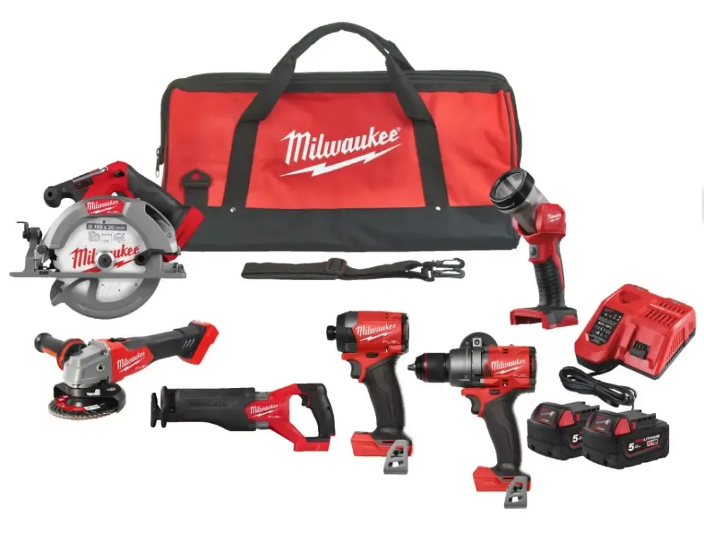 Аккумуляторный набор 6в1 Milwaukee M18 FPP6G3-502B