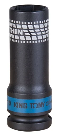 Головка ударна King Tony 1/2" 19мм 6-ти гранна (441519M)